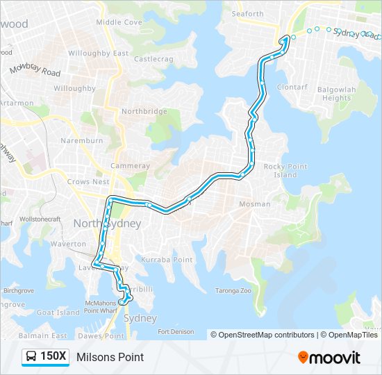 Mapa de 150X de autobús