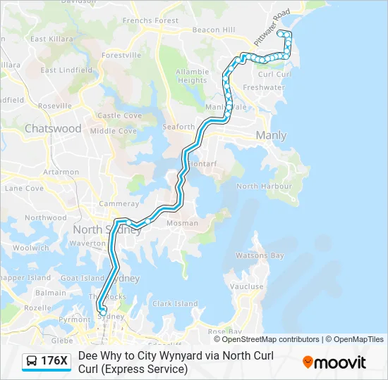 176X Route: Schedules, Stops & Maps - Dee Why (Updated)