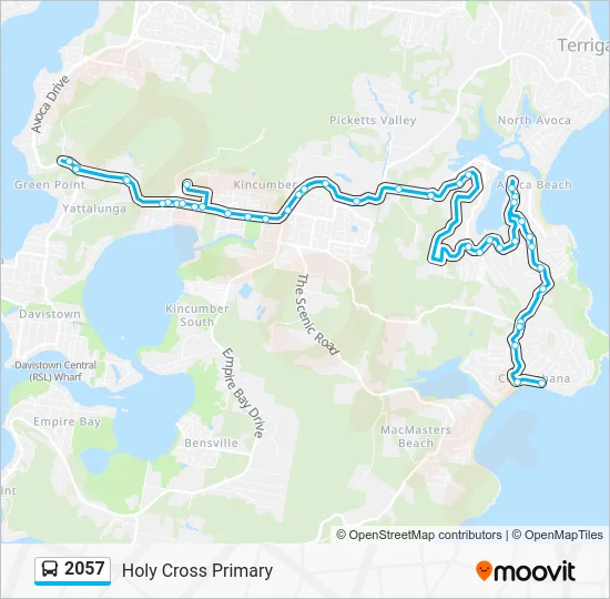 2057 Route: Schedules, Stops & Maps - Holy Cross Primary (Updated)