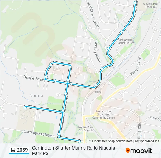 2059 Bus Line Map