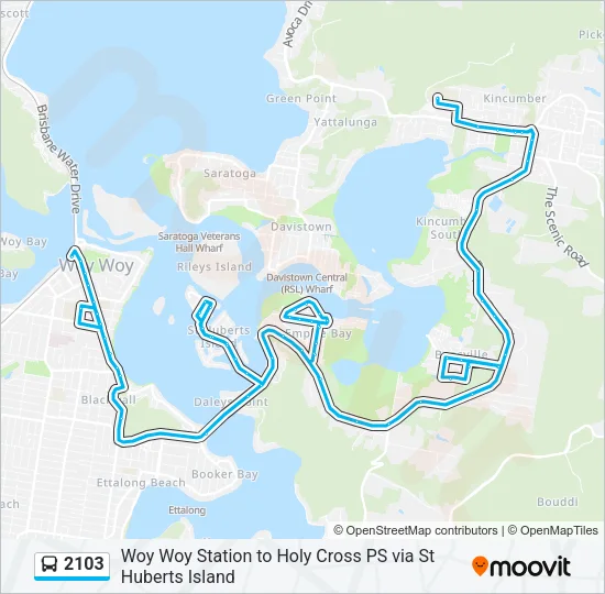 2103 Bus Line Map