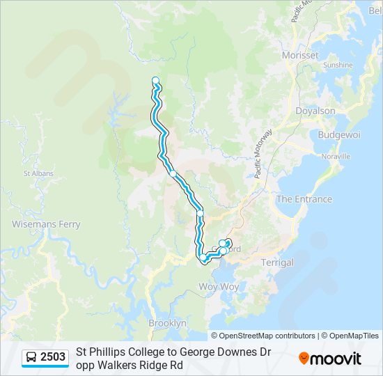 2503 bus Line Map