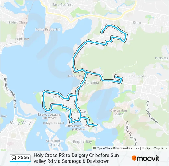 2556 Bus Line Map