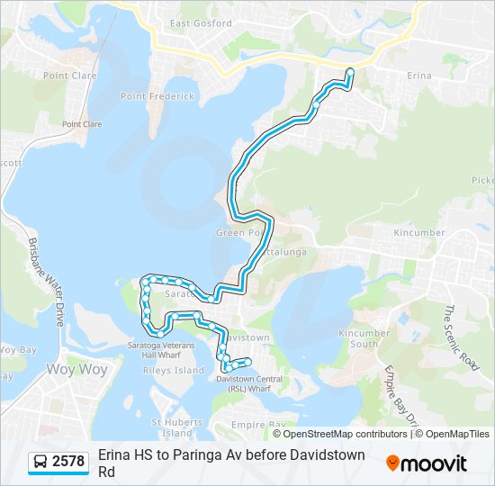 2578 bus Line Map