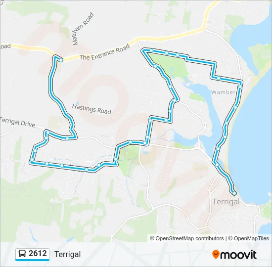 2612 Bus Line Map