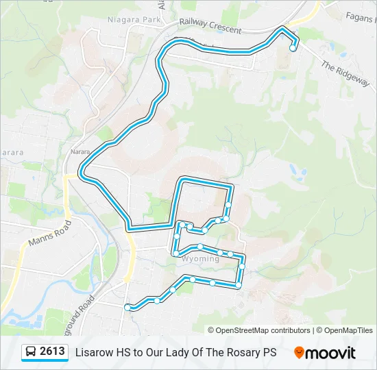 2613 Bus Line Map