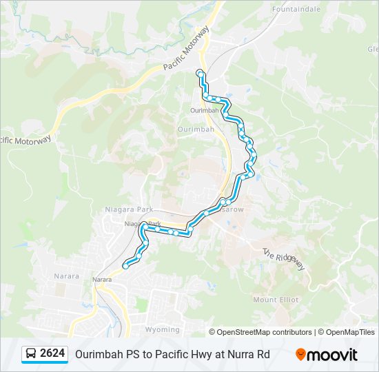 2624 bus Line Map