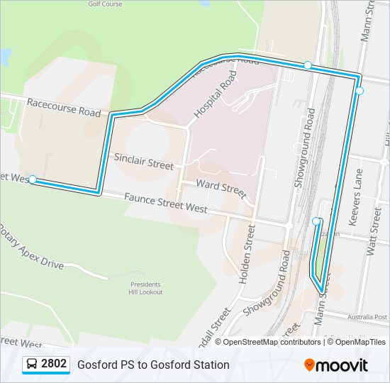 2802 bus Line Map