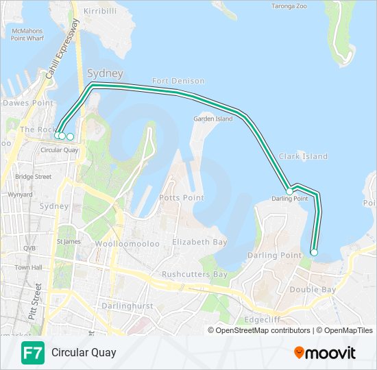 F7 ferry Line Map