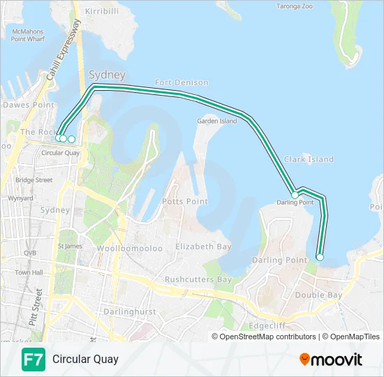 F7 Ferry Line Map