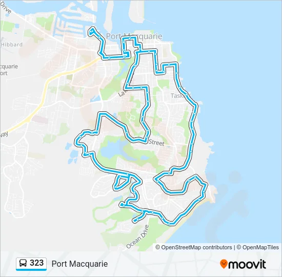 323 Bus Line Map