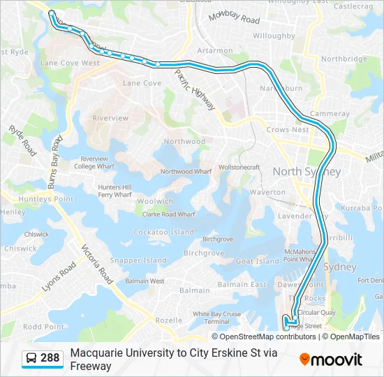 288 Route: Schedules, Stops & Maps - City Sussex St (Updated)