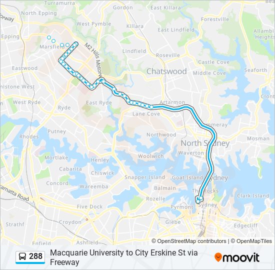 288 bus Line Map