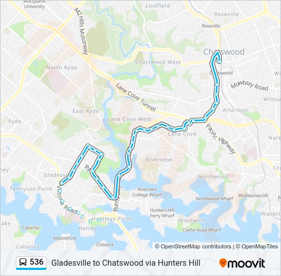 536-route-schedules-stops-maps-chatswood-updated