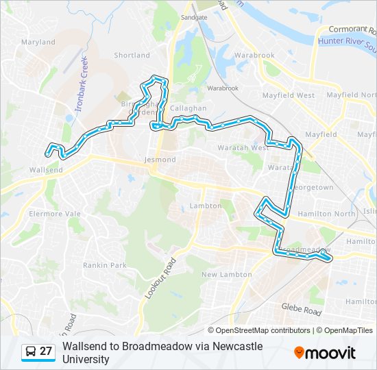 27 bus Line Map