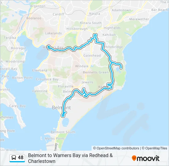 48 Bus Line Map