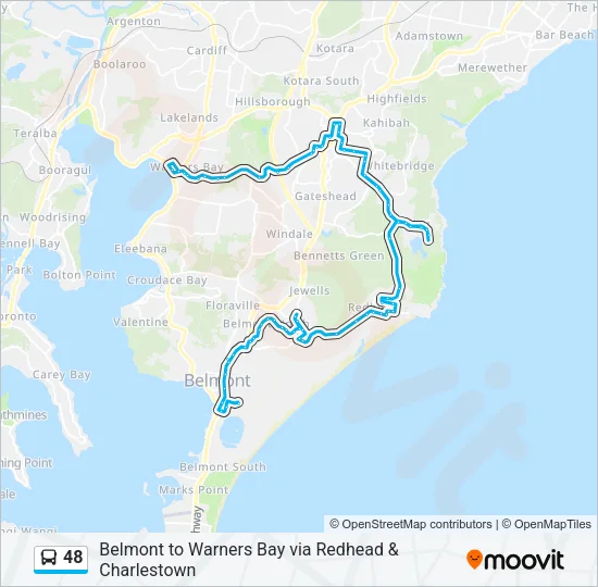 48 Bus Line Map