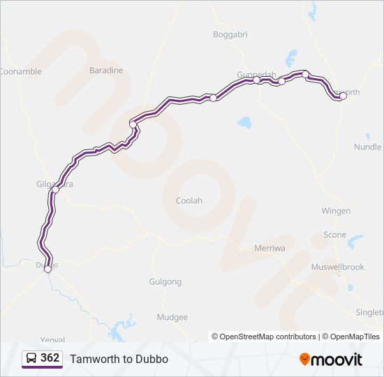 362 bus Line Map