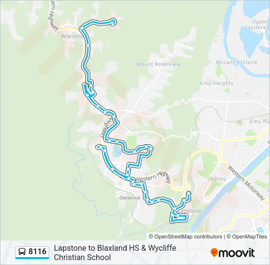 8116 Bus Line Map