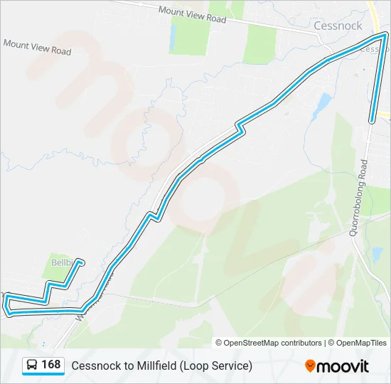 168 Bus Line Map