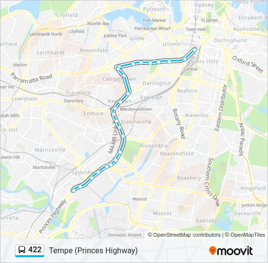 422 Bus Line Map