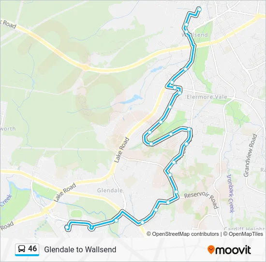 46 Route: Schedules, Stops & Maps - Glendale (Updated)