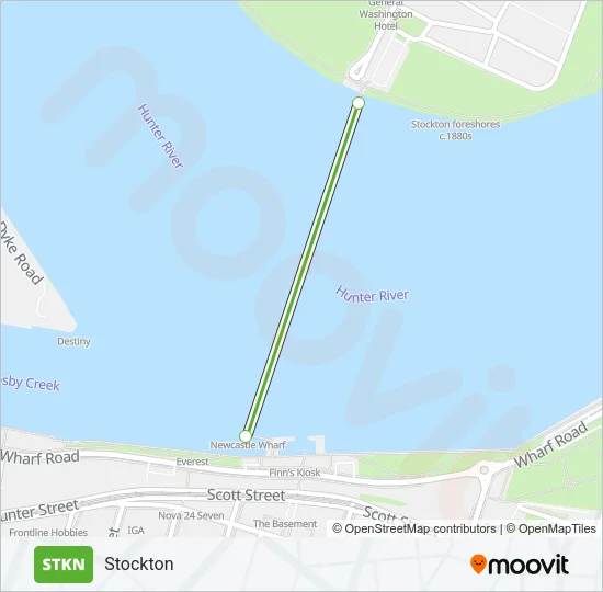 STKN Ferry Line Map