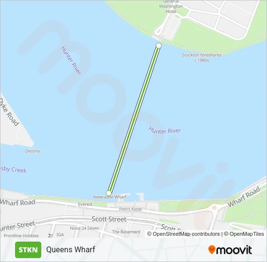 STKN Ferry Line Map