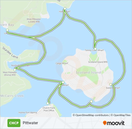 CHCP ferry Line Map