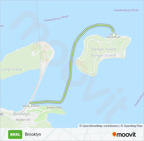 BRKL Ferry Line Map