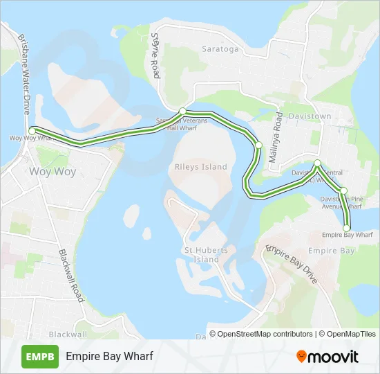 EMPB Ferry Line Map