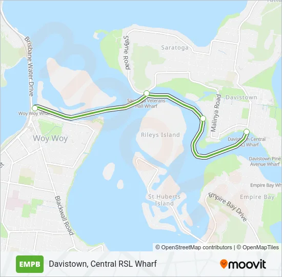 EMPB Ferry Line Map