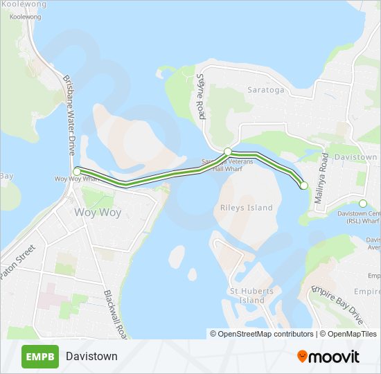 EMPB ferry Line Map