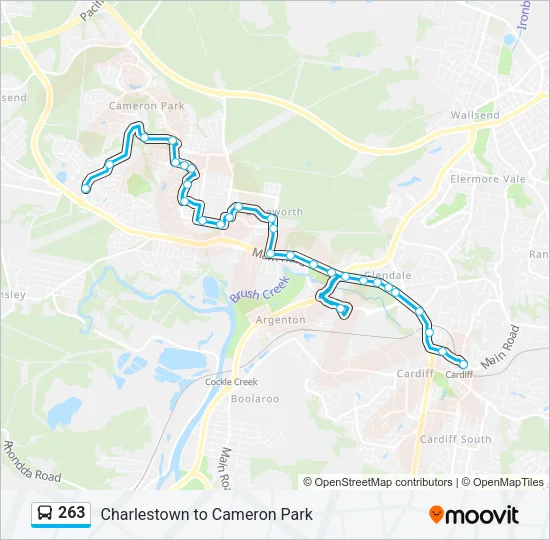 263 Bus Line Map