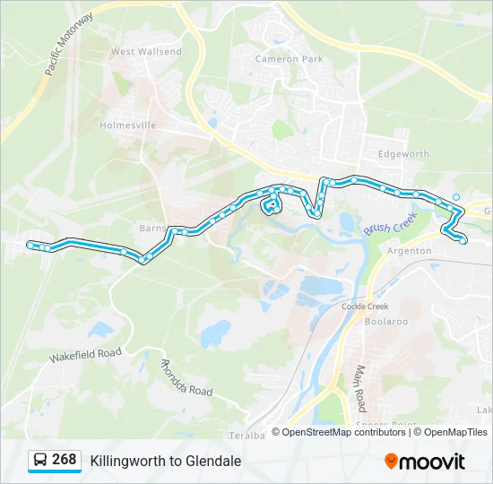268 Bus Line Map