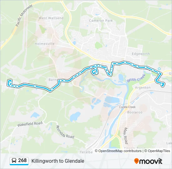 268 Bus Line Map