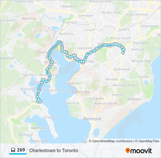 269 Bus Line Map
