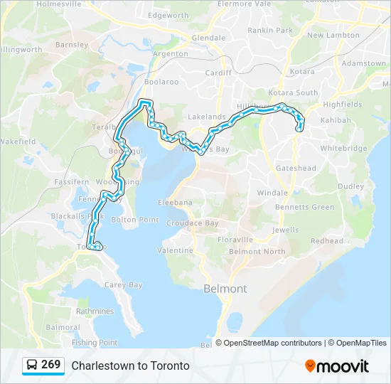 269 Bus Line Map