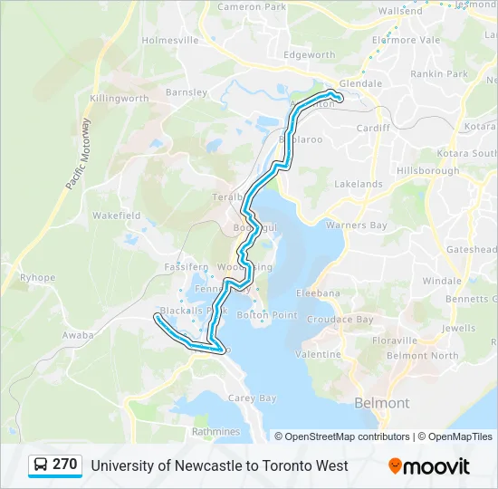 270 Bus Line Map