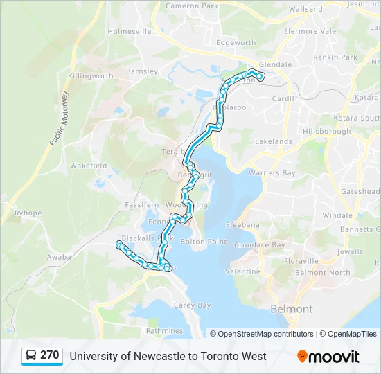 270 Bus Line Map