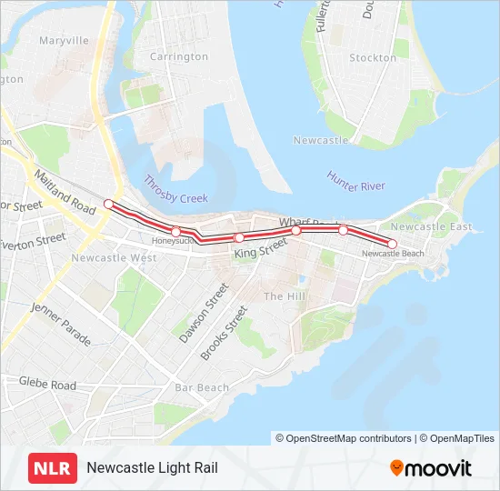 NLR Light Rail Line Map