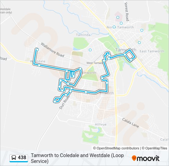 438x Bus 438 Route: Schedules, Stops & Maps - Wstdale Coldale Loop (Updated)