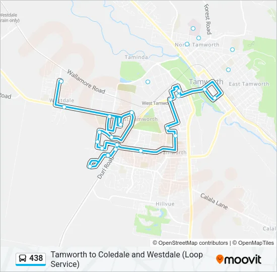 438 Bus Line Map