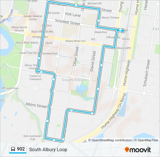 902 Bus Line Map