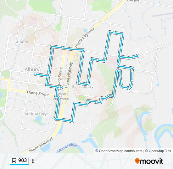 903 Bus Line Map