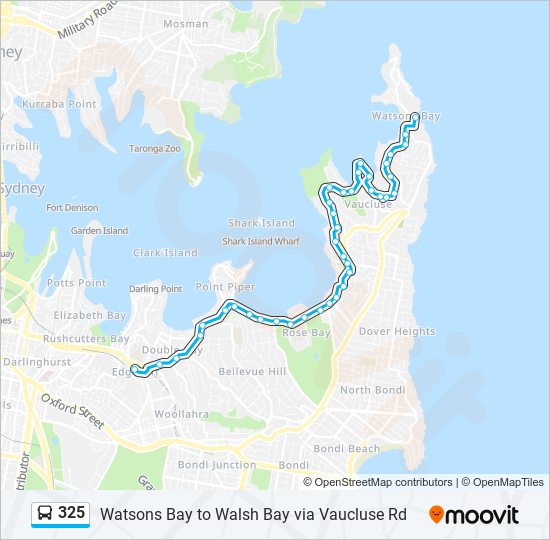 325 bus Line Map