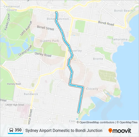 350 Bus Line Map