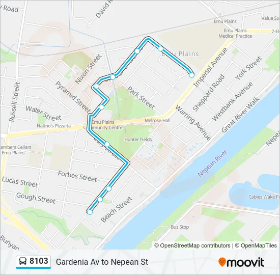 8103 Bus Line Map