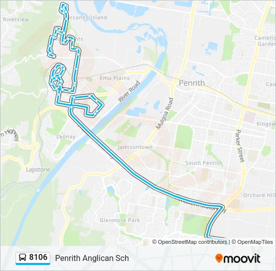 8106 Bus Line Map