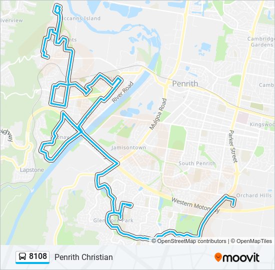 8108 bus Line Map